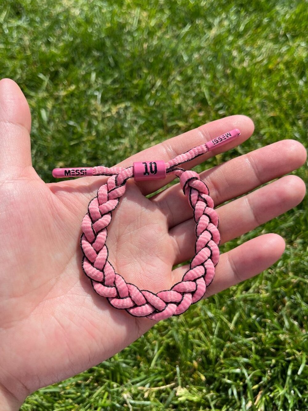 Messi #10 Inspired Braided Bracelet Adjustable Woven Sports Fan Wristband